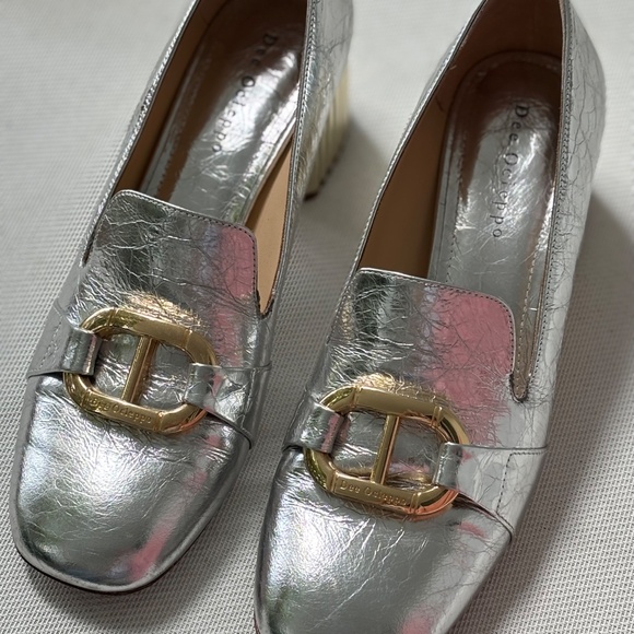 Dee Ocleppo loafers silver & gold : Size 8.5 - Picture 5 of 8